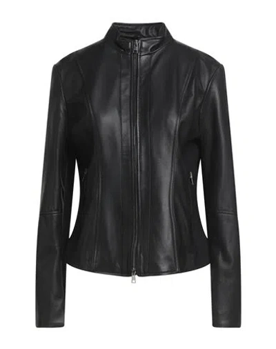 Kaos Woman Jacket Black Size 10 Leather