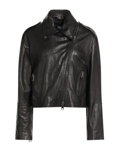 Kaos Woman Jacket Black Size 10 Leather