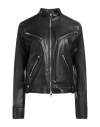 Kaos Woman Jacket Black Size 8 Polyester, Polyurethane