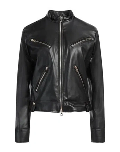 Kaos Woman Jacket Black Size 8 Polyester, Polyurethane