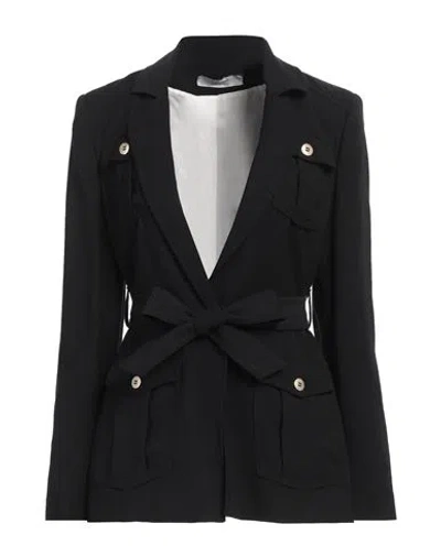 Kaos Woman Jacket Black Size 8 Viscose, Polyester