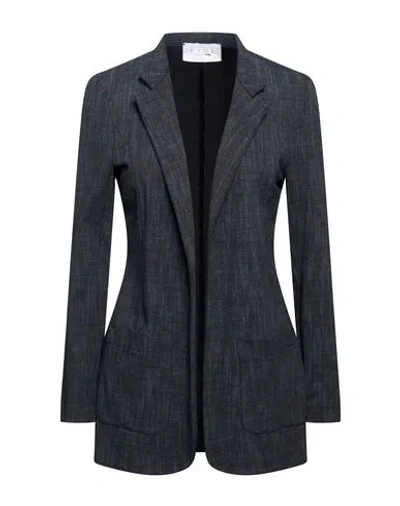 Kaos Woman Jacket Charcoal Size 10 Viscose, Polyamide, Elastane In Gray