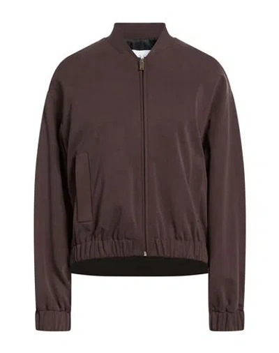 Kaos Woman Jacket Dark Brown Size 6 Modal, Polyester