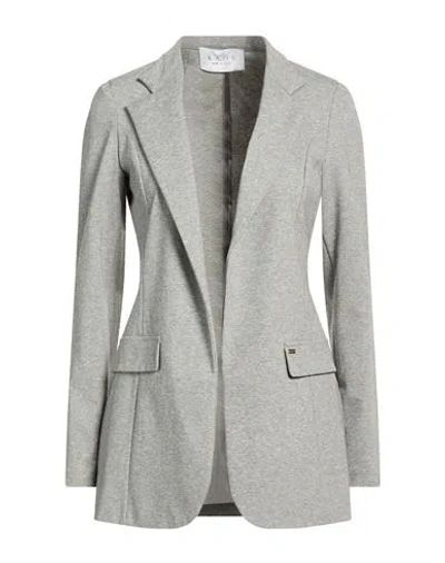 Kaos Woman Jacket Grey Size 10 Cotton, Polyamide, Elastane In Gray