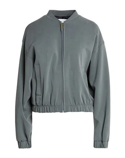 Kaos Woman Jacket Grey Size 8 Modal, Polyester In Gray