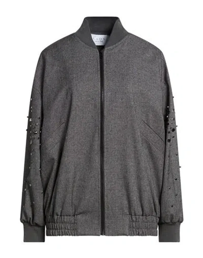 Kaos Woman Jacket Grey Size M Polyester, Rayon, Elastane In Gray
