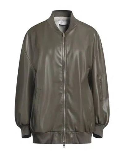 Kaos Woman Jacket Military Green Size 6 Polyester, Polyurethane