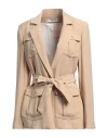 Kaos Woman Jacket Sand Size 12 Viscose, Polyester In Beige