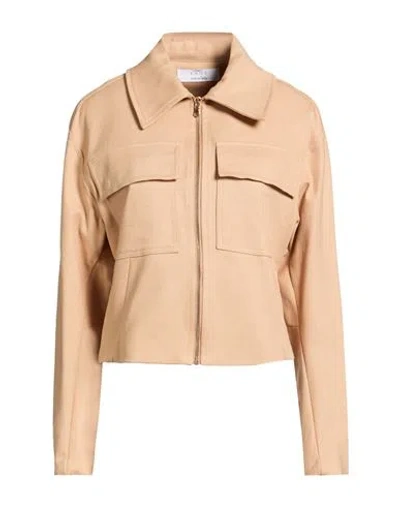 Kaos Woman Jacket Sand Size 6 Cotton, Elastane In Neutral
