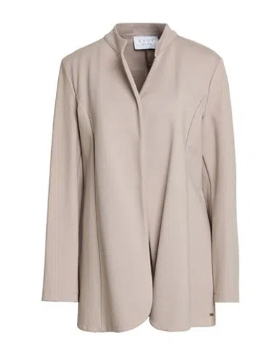 Kaos Woman Jacket Taupe Size 12 Viscose, Polyamide, Elastane In Neutral