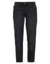 Kaos Woman Jeans Black Size 26 Cotton, Elastane In Black