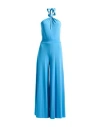 Kaos Woman Jumpsuit Azure Size 8 Acetate, Polyamide, Elastane In Blue