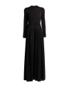 Kaos Woman Jumpsuit Black Size 10 Polyester, Viscose, Polyamide, Metallic Polyester, Elastane In Black