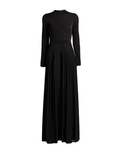 Kaos Woman Jumpsuit Black Size 10 Polyester, Viscose, Polyamide, Metallic Polyester, Elastane