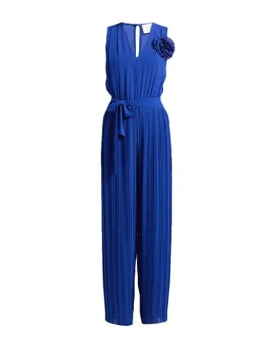 Kaos Woman Jumpsuit Bright Blue Size 6 Polyester