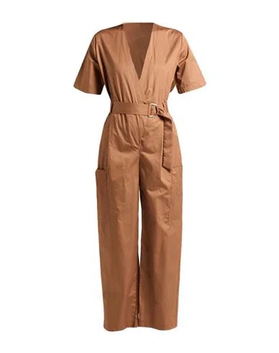 Kaos Woman Jumpsuit Brown Size 8 Cotton