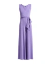 Kaos Woman Jumpsuit Lilac Size 6 Acetate, Polyamide, Elastane In Purple