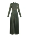 Kaos Woman Jumpsuit Military Green Size 8 Polyester, Viscose, Polyamide, Metallic Polyester, Elastan In Green