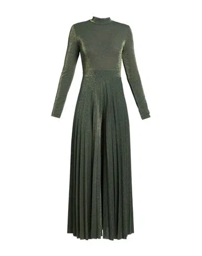 Kaos Woman Jumpsuit Military Green Size 8 Polyester, Viscose, Polyamide, Metallic Polyester, Elastan