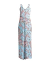 Kaos Woman Jumpsuit Sky Blue Size 8 Viscose In Blue