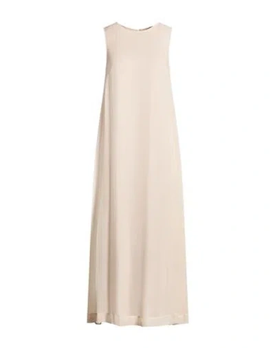 Kaos Woman Maxi Dress Beige Size 6 Viscose In Neutral