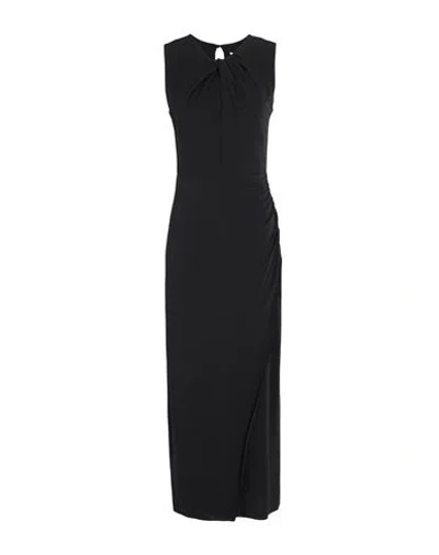 Kaos Woman Maxi Dress Black Size 8 Acetate, Polyamide, Elastane