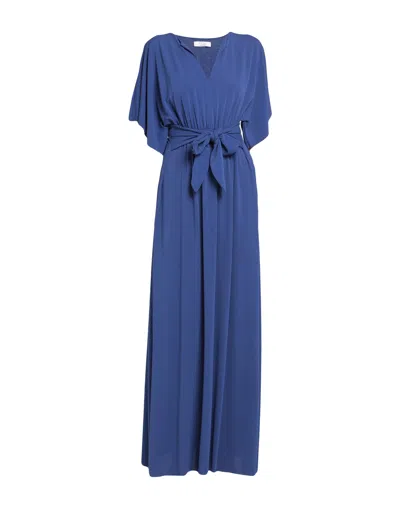 Kaos Long Dresses In Blue