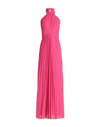 Kaos Woman Maxi Dress Fuchsia Size 6 Polyester In Pink