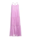 Kaos Woman Maxi Dress Lilac Size 8 Cotton In Purple