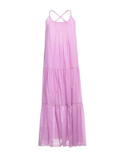 Kaos Woman Maxi Dress Lilac Size 8 Cotton In Purple