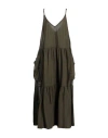 Kaos Woman Maxi Dress Military Green Size 4 Cotton