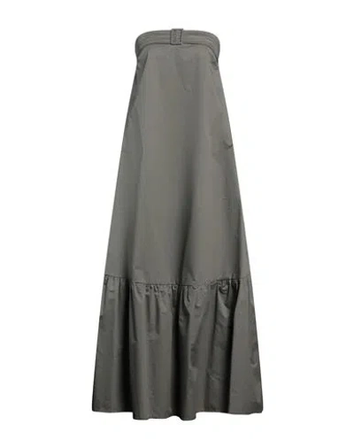 Kaos Woman Maxi Dress Military Green Size 6 Cotton