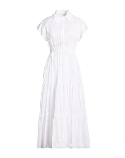 Kaos Woman Maxi Dress White Size 8 Cotton
