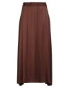 Kaos Woman Maxi Skirt Brown Size 8 Viscose In Brown