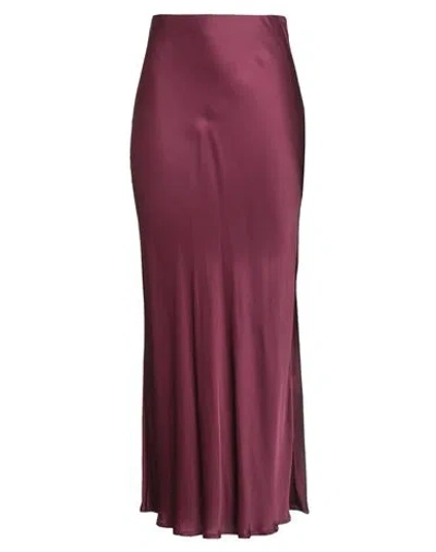Kaos Woman Maxi Skirt Burgundy Size 4 Viscose