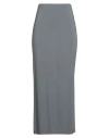 Kaos Woman Maxi Skirt Grey Size 10 Viscose, Polyamide, Elastane In Gray