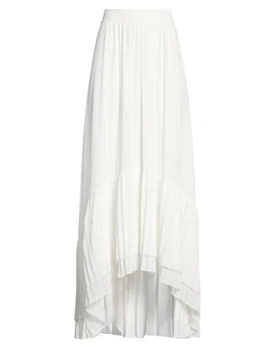 Kaos Woman Maxi Skirt Off White Size 8 Polyester