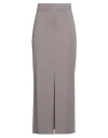 Kaos Woman Maxi Skirt Taupe Size 8 Viscose, Polyamide, Elastane In Gray