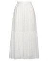 Kaos Woman Maxi Skirt White Size 6 Cotton In White
