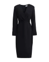 Kaos Woman Midi Dress Black Size 10 Polyester In Black