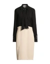 Kaos Woman Midi Dress Black Size 10 Polyester In Black