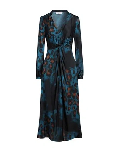 Kaos Woman Midi Dress Blue Size 10 Viscose