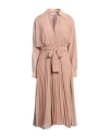 Kaos Woman Midi Dress Blush Size 12 Polyester In Pink
