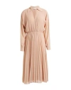 Kaos Woman Midi Dress Blush Size 4 Polyester In Neutral