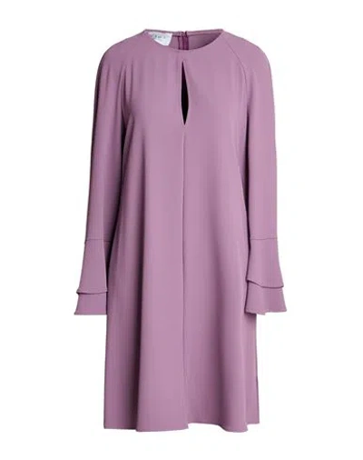 Kaos Woman Midi Dress Mauve Size 16 Polyester, Elastane In Purple