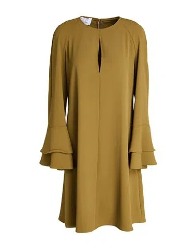 Kaos Woman Midi Dress Military Green Size 8 Polyester, Elastane