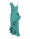 Kaos Woman Midi Dress Turquoise Size 8 Polyester In Blue