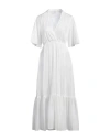 Kaos Woman Midi Dress White Size 12 Cotton