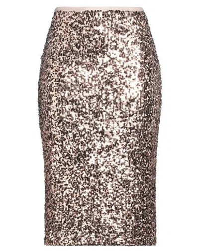 Kaos Woman Midi Skirt Blush Size 6 Polyester, Elastane In Pink