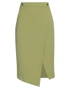 Kaos Woman Midi Skirt Green Size 8 Polyester, Elastane